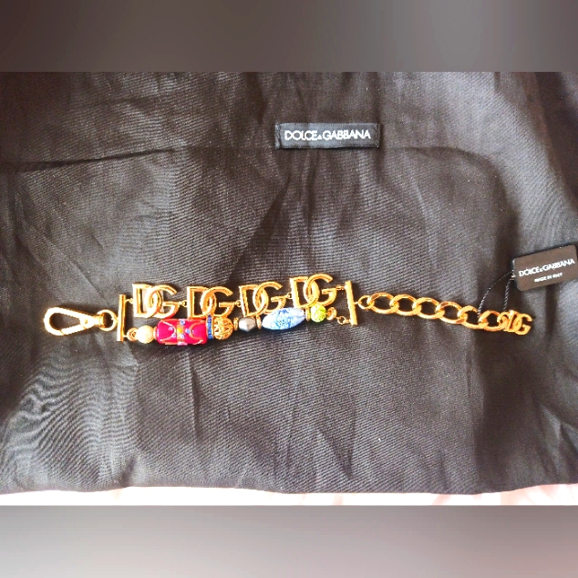 Brand New Dolce Gabbana Chain Bracelet With Charms Y2k 300$